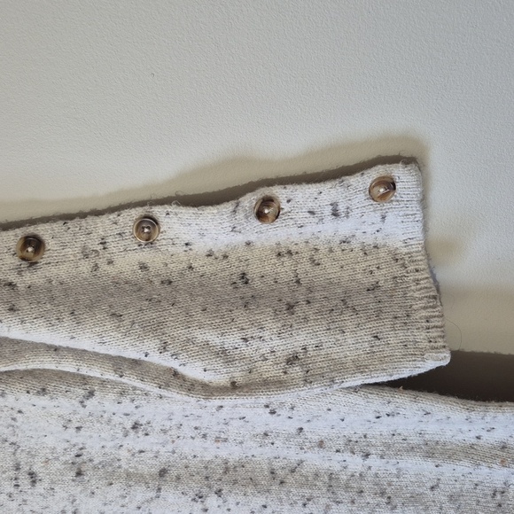 Madewell Donegal Button Sleeve Sweater Dress Long Sleeve Chic Knit Size XS - Picture 6 of 15